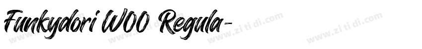 Funkydori W00 Regula字体转换